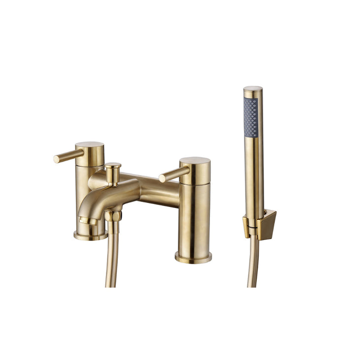 Tailored Chepstow Bath Shower Mixer Tap with Handset - Brushed Brass