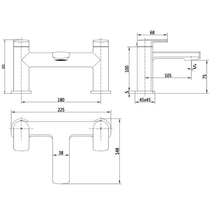 Tailored Wrexham Bath Filler Tap
