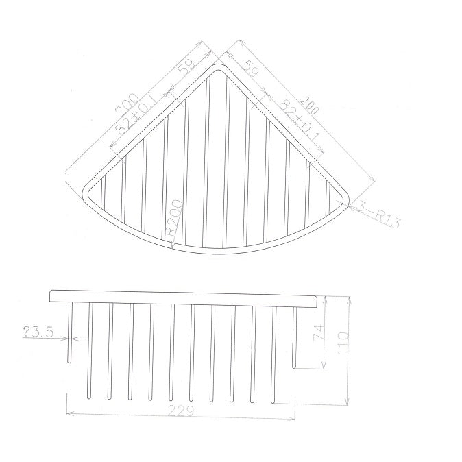 Eastbrook Corner Shower Basket