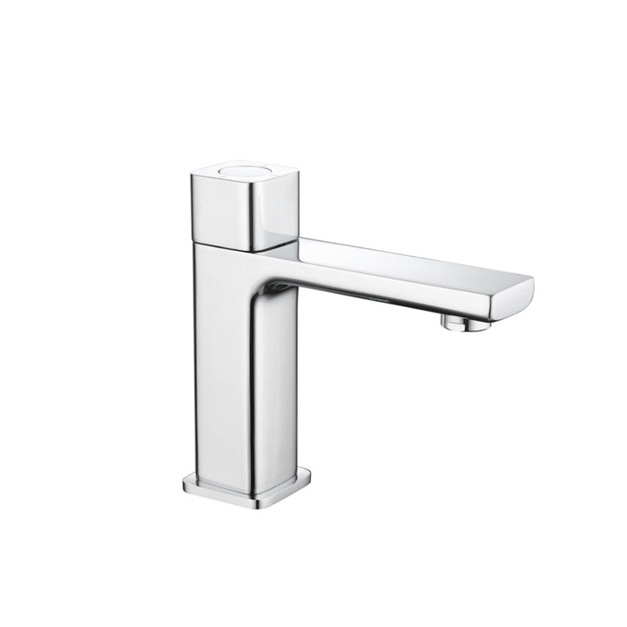 Tailored TB+ Quadrado Square Push Button Basin Mixer Tap with Free Waste