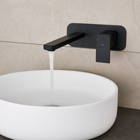 Tailored TB+ Quadrado Square ECO Control/Cold Water Start Wall Mounted Basin Mixer Tap