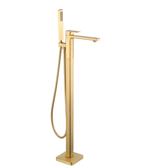 Tailored TB+ Quadrado Square Freestanding Bath Shower Mixer Tap with Handset