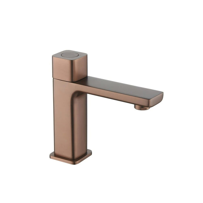 Tailored TB+ Quadrado Square Push Button Basin Mixer Tap with Free Waste