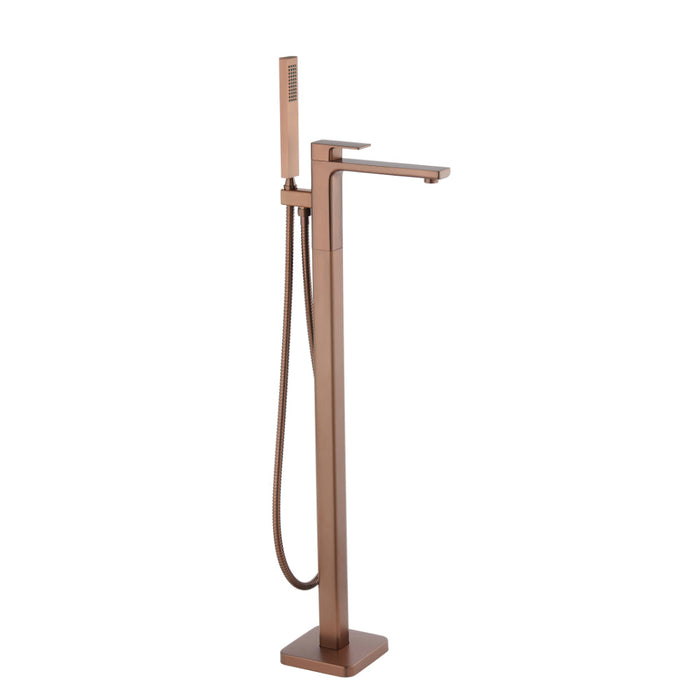 Tailored TB+ Quadrado Square Freestanding Bath Shower Mixer Tap with Handset