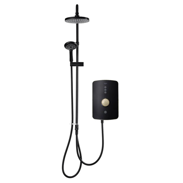 Triton Amala DuElec 9.5kW Electric Shower - Black/Brushed Brass