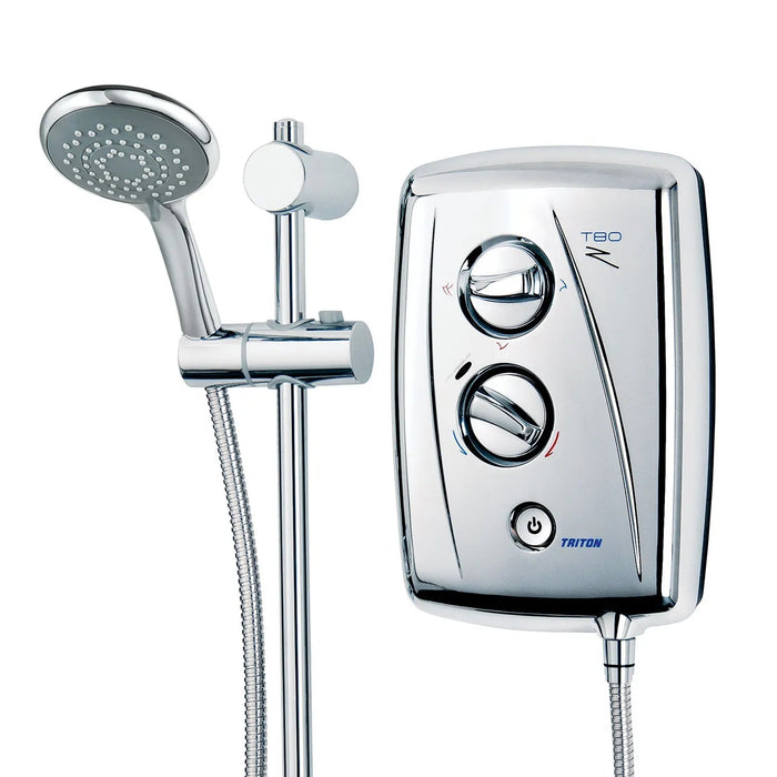 Triton T80Z Fast-Fit Electric Shower - Polished Chrome