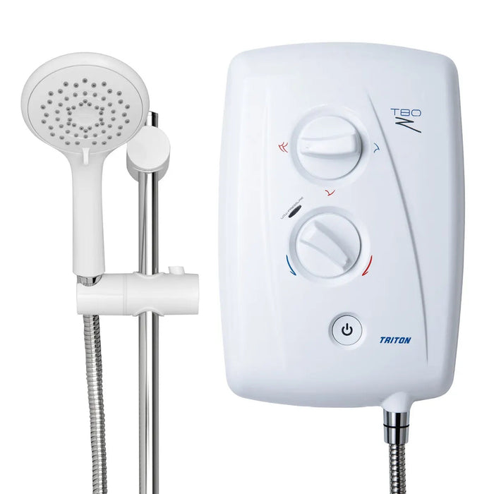 Triton T80Z 8.5kW Fast-Fit Eco Electric Shower - White