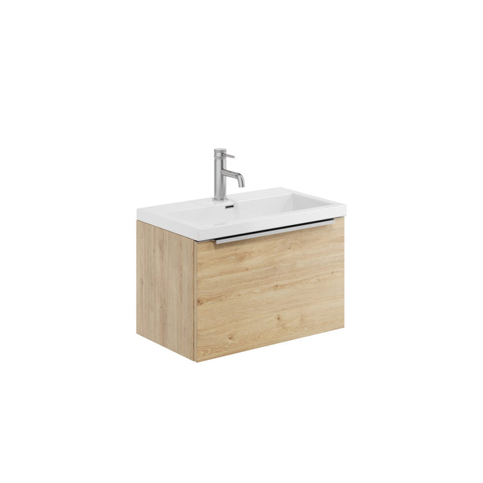 Scudo Muro Plus 1 Drawer Wall Hung Vanity Unit with Ceramic Basin & Handle