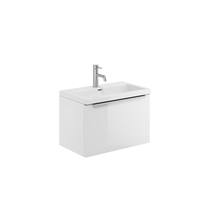 Scudo Muro Plus 1 Drawer Wall Hung Vanity Unit with Ceramic Basin & Handle