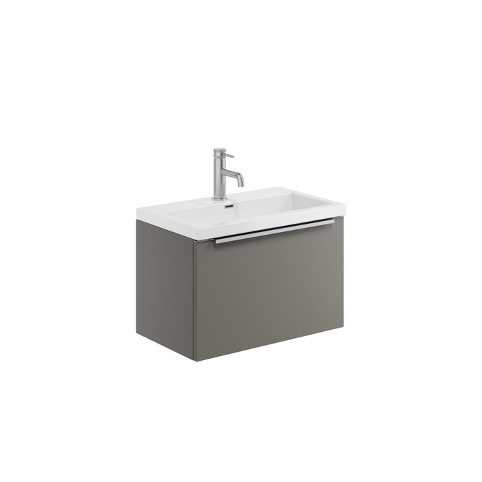 Scudo Muro Plus 1 Drawer Wall Hung Vanity Unit with Ceramic Basin & Handle
