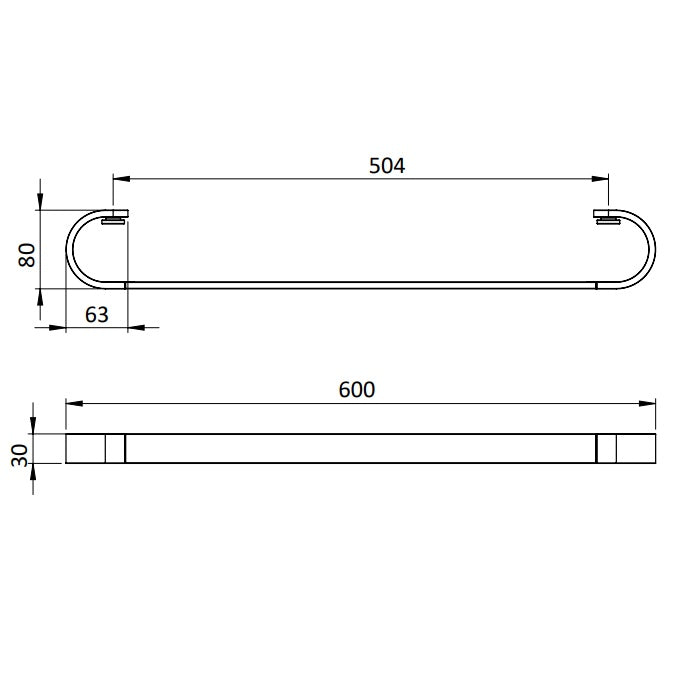 Crosswater Velo Towel Rail