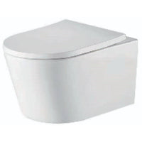 Tailored Ferrara Plus Rimless Wall Hung Toilet with Wrap Over Soft Close Seat