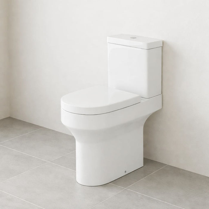 Tailored Florence Rimless Comfort Height Close Coupled Toilet with Slim Soft Close Seat