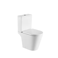 Tailored Ferrara Plus Rimless Short Projection Close Coupled Toilet with Wrap Over Soft Close Seat