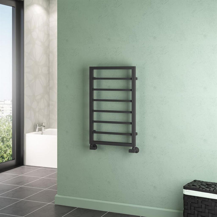 Eastbrook Ryton Vertical Designer Heated Towel Rail - Matt Anthracite