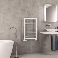 Eastbrook Kenilworth Vertical Designer Heated Towel Rail - Matt White