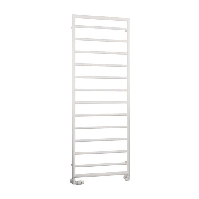 Eastbrook Kenilworth Vertical Designer Heated Towel Rail - Matt White