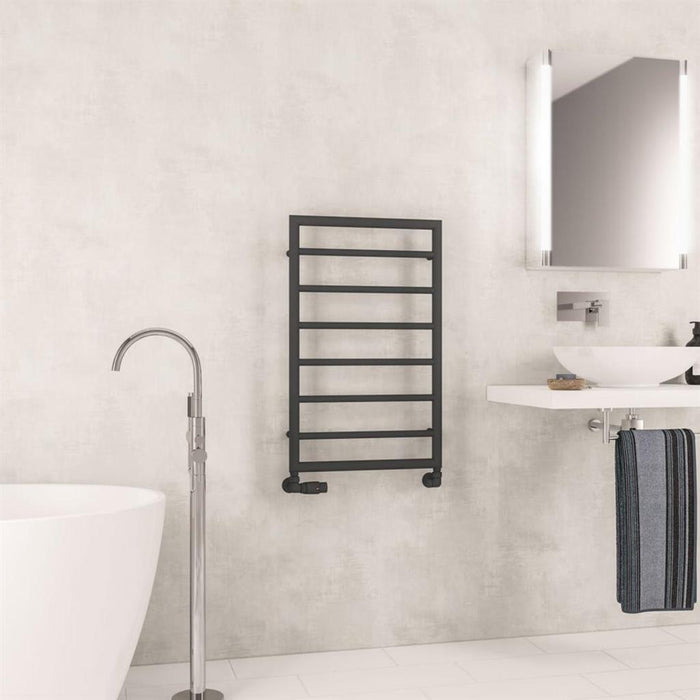 Eastbrook Kenilworth Vertical Designer Heated Towel Rail - Matt Anthracite