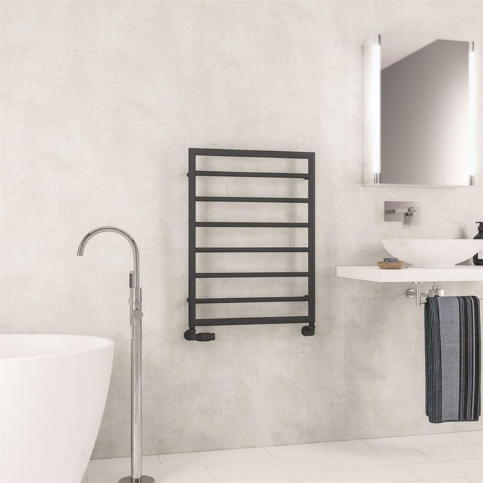 Eastbrook Kenilworth Vertical Designer Heated Towel Rail - Matt Anthracite