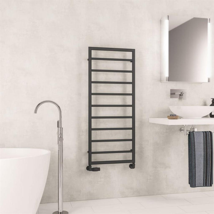Eastbrook Kenilworth Vertical Designer Heated Towel Rail - Matt Anthracite