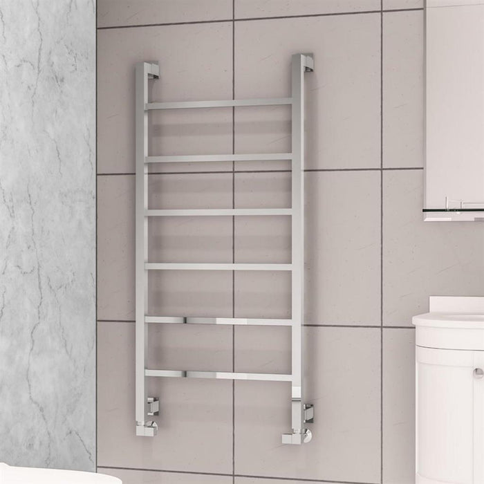 Eastbrook Loxley Vertical Designer Heated Towel Rail - Chrome
