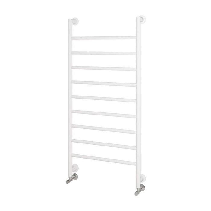 Eastbrook Eshton Vertical Designer Heated Towel Rail - Matt White