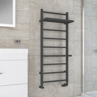 Eastbrook Launton Vertical Straight Heated Towel Rail - Matt Anthracite