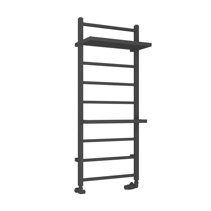 Eastbrook Launton Vertical Straight Heated Towel Rail - Matt Anthracite