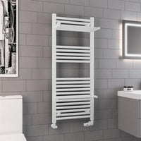 Eastbrook Haddenham Vertical Straight Heated Towel Rail - Matt White