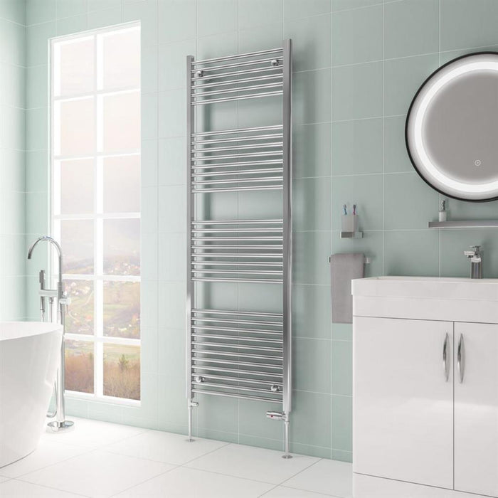 Eastbrook Biava Multirail HV Vertical Straight Heated Towel Rail - Chrome