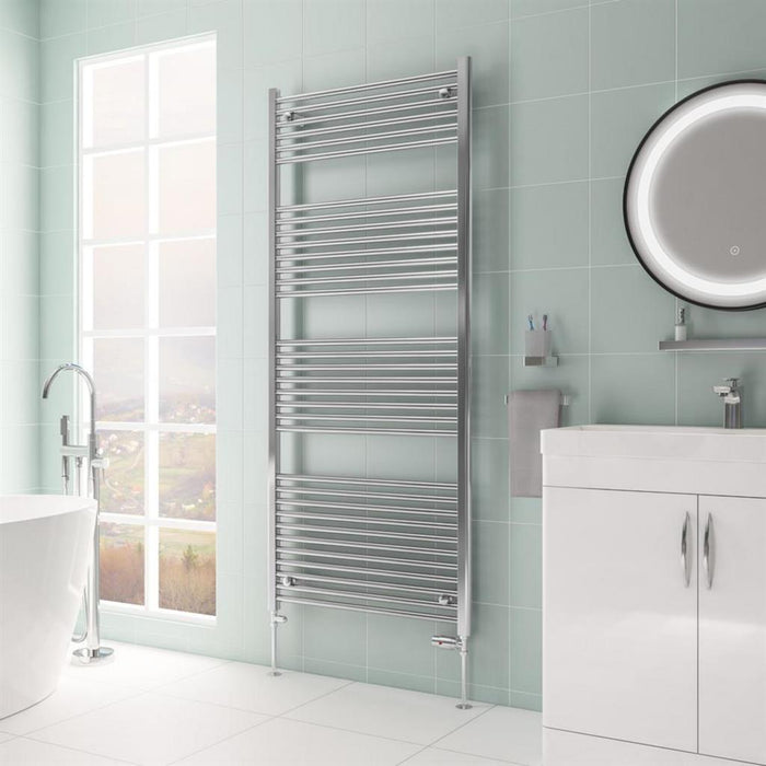 Eastbrook Biava Multirail HV Vertical Straight Heated Towel Rail - Chrome