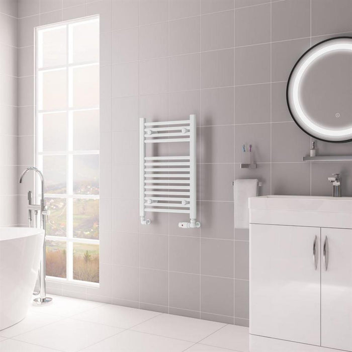 Eastbrook Biava Multirail HV Vertical Straight Heated Towel Rail - Gloss White