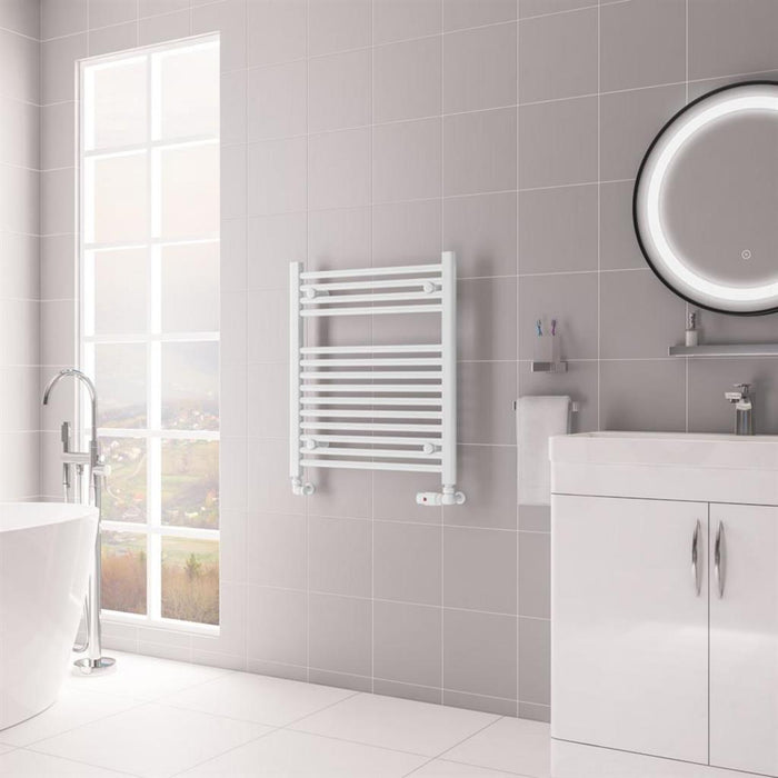 Eastbrook Biava Multirail HV Vertical Straight Heated Towel Rail - Gloss White