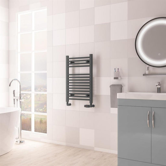 Eastbrook Biava Multirail HV Straight Heated Towel Rail - Matt Anthracite