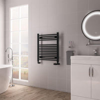 Eastbrook Biava Multirail HV Straight Heated Towel Rail - Matt Black