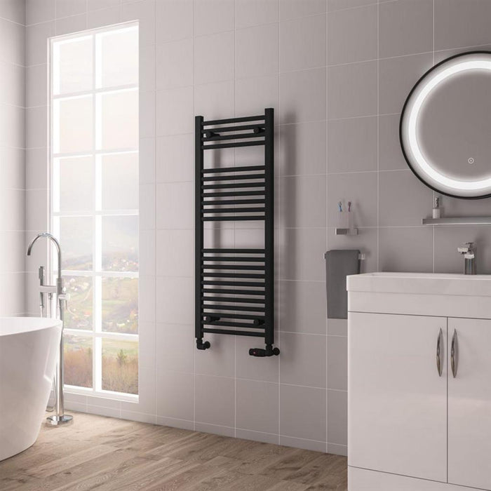 Eastbrook Biava Multirail HV Straight Heated Towel Rail - Matt Black