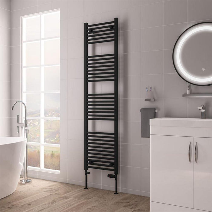 Eastbrook Biava Multirail HV Straight Heated Towel Rail - Matt Black