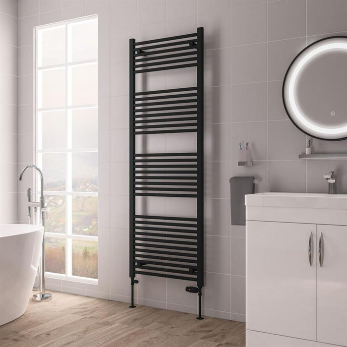 Eastbrook Biava Multirail HV Straight Heated Towel Rail - Matt Black