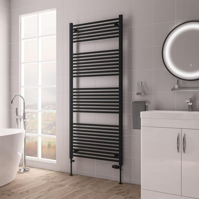 Eastbrook Biava Multirail HV Straight Heated Towel Rail - Matt Black