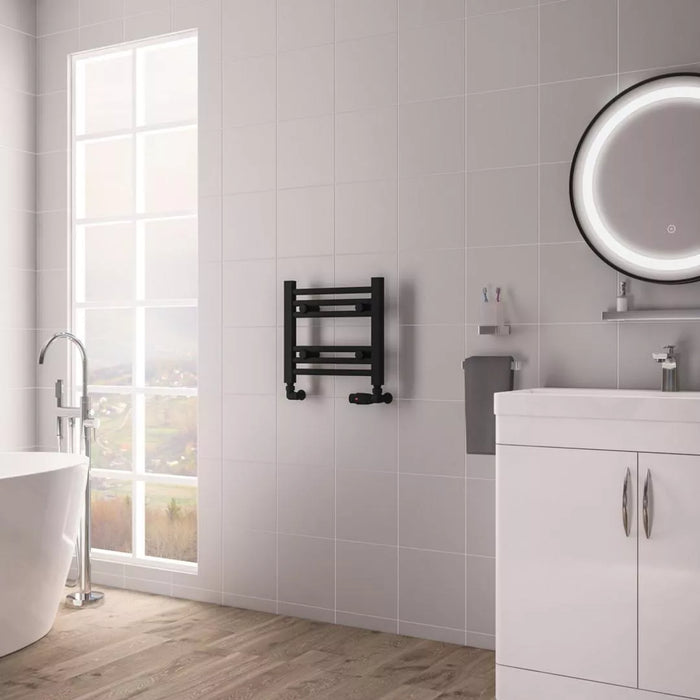 Eastbrook Biava Multirail HV Straight Heated Towel Rail - Matt Black