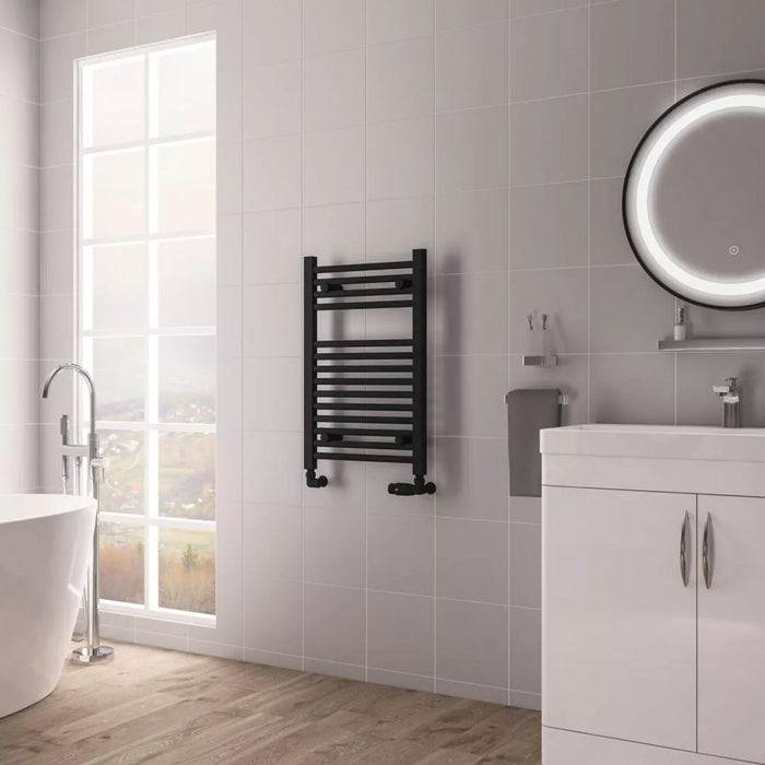 Eastbrook Biava Multirail HV Straight Heated Towel Rail - Matt Black
