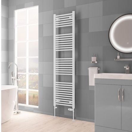 Eastbrook Biava Multirail Straight Heated Towel Rail Matt White