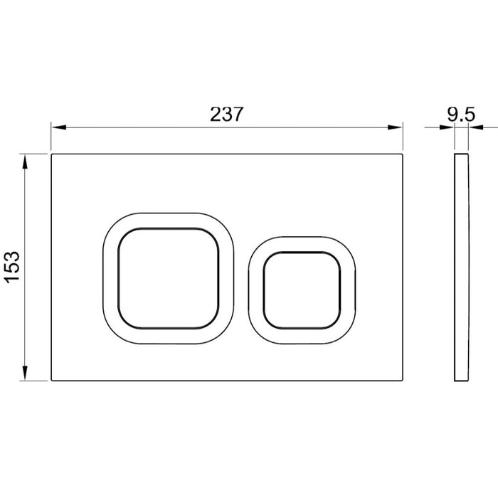 Tailored Wall Hung Toilet Frame & Pneumatic Concealed Cistern with Flush Button Plate
