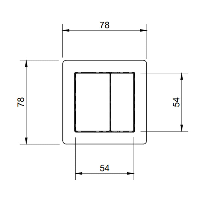 Tailored Plumb Essentials Concealed Concealed Cistern with Flush Button