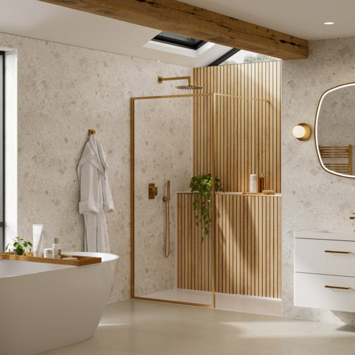 Merlyn Framed 8mm Wetroom Shower Wall