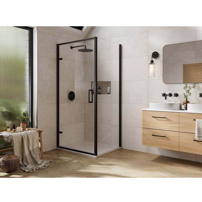 Merlyn Sleek Hinge Shower Door With Side Panel