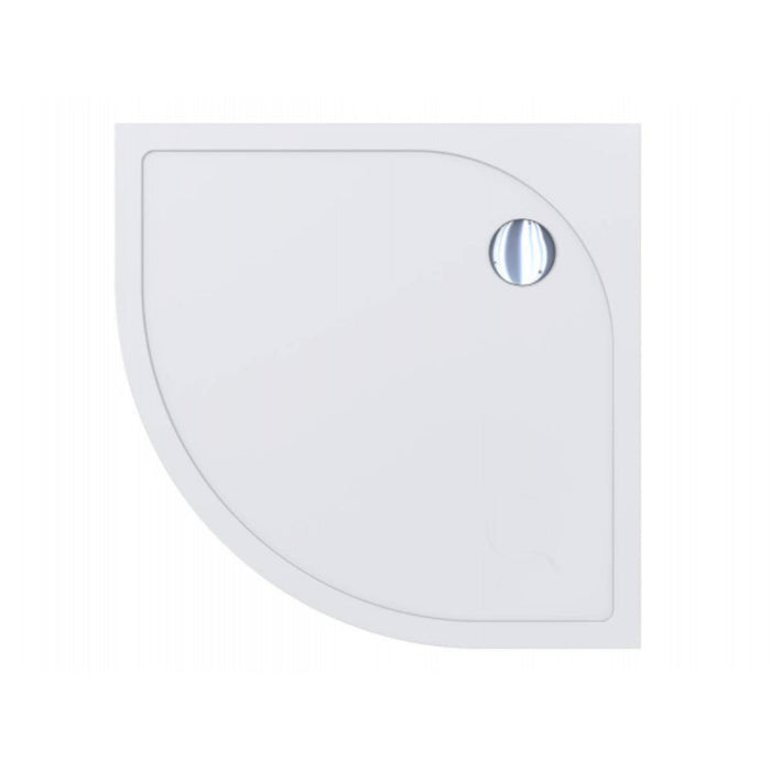 Tailored Low Profile Quadrant Shower Tray with Waste - White