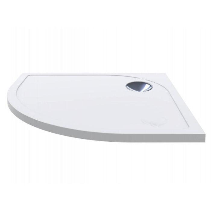 Tailored Low Profile Quadrant Shower Tray with Waste - White