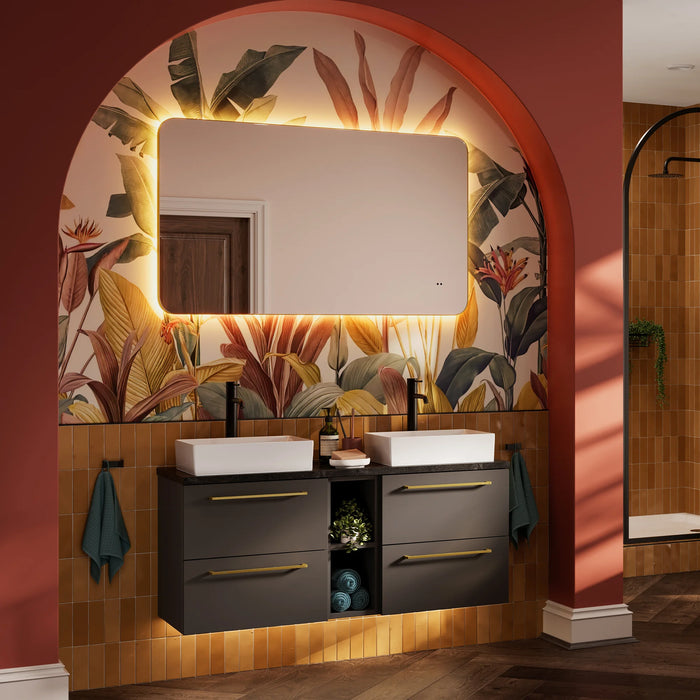 HiB Arcane Illuminated Framed LED Mirror