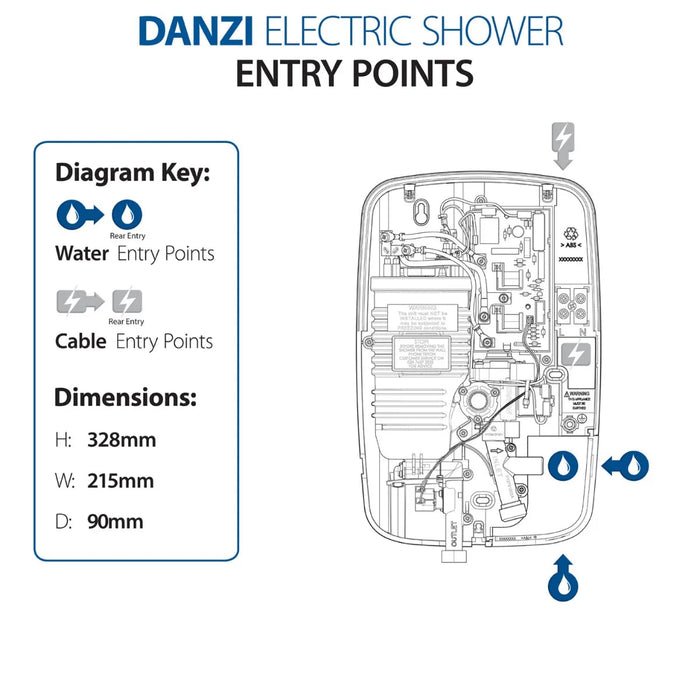 Triton Danzi DuElec 9.5kW Electric Shower